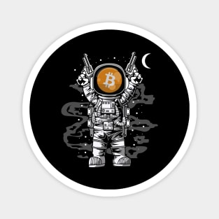 Astronaut BitCoin BTC To The Moon Crypto Token Cryptocurrency Wallet Birthday Gift For Men Women Kids Magnet
